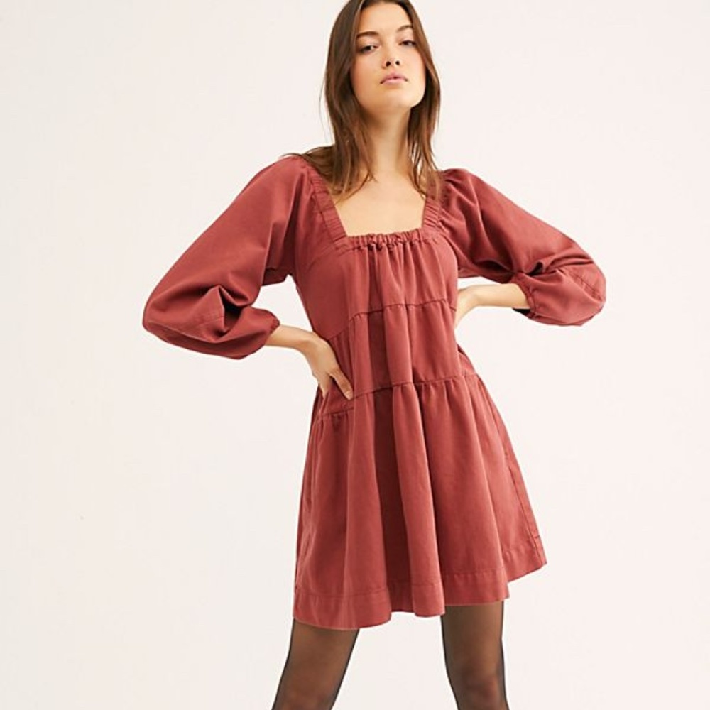 FREE PEOPLE LOU BABYDOLL DRESS